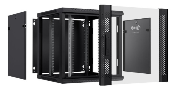 фото Шкаф настенный 19", 12U Cabcoil CC-WL-12.6.6-G-BK