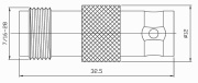 фото Переходник Hyperline AD-BNC-F-TNC-F