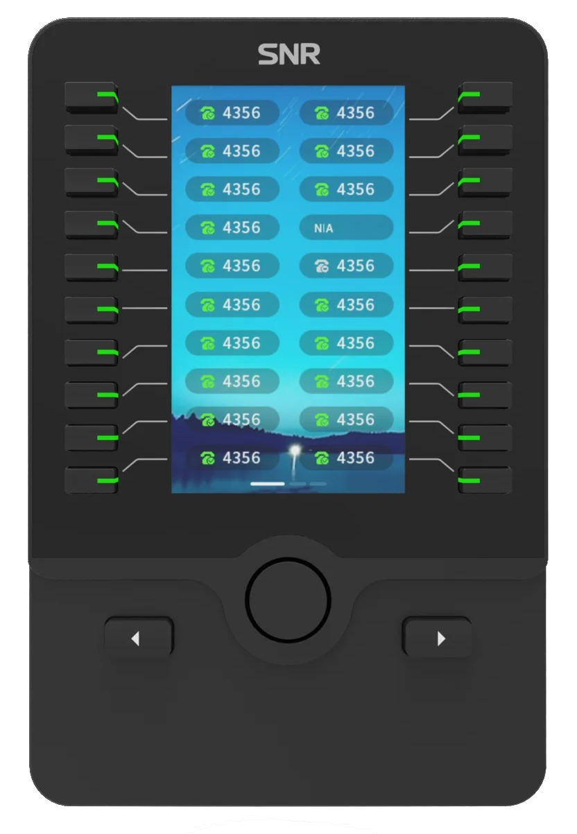 

Панель коммутации SNR SNR-EXP для IP-телефонов SNR-VP-76(77)-CG-P, 20 клавиш, цветной дисплей 4,3" 272х480, подсветка, SNR-EXP