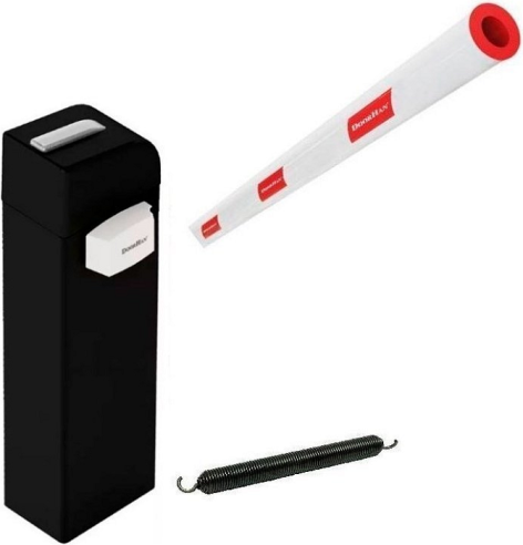 Изображение товара Комплект автоматических ворот DoorHan BARRIER-PRO5000R с стрелой 5 м и сигнальной лампой