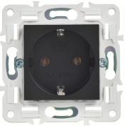 фото Розетка с заземлением IEK SK-R11-16-K02