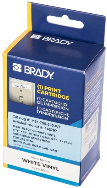 фото Лента красящая Brady M21-750-595-WT в Казани