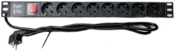 фото Блок розеток 19", 8 розеток W&T WT-2261A-GER в Красноярске
