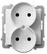 фото Розетка Ospel GP-2RR/m/00