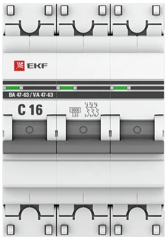 фото Автоматический выключатель  EKF mcb4763-6-3-16C-pro
