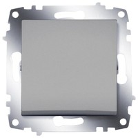 

Выключатель ABB 619-011000-200 Cosmo одноклавишный, 10А, 250В, IP20 (алюминий), 619-011000-200