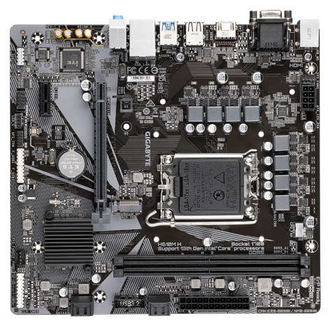фото Материнская плата mATX GIGABYTE H610M H