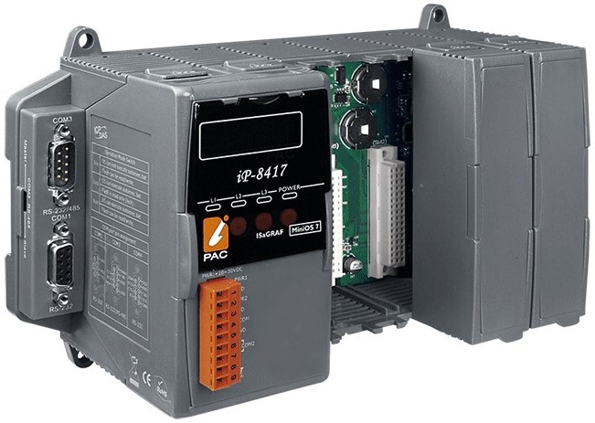 

Контроллер ICP DAS iP-8417 CR 4 slots Faster CPU (80 MHz) ISaGRAF PAC (RoHS) 80186, 80MHz, iP-8417 CR