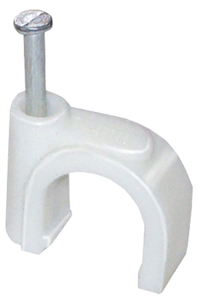 Изображение товара Скоба для кабелей IEK USK11-16-100 белая, 16 мм, 100 шт