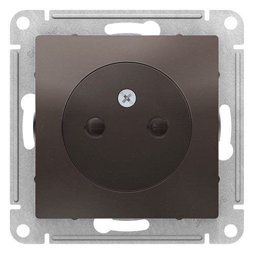 

Розетка Schneider Electric ATN000649 AtlasDesign, с заземлением, со шторками, с крышкой, 16А, IP20, механизм, мокко, ATN000649
