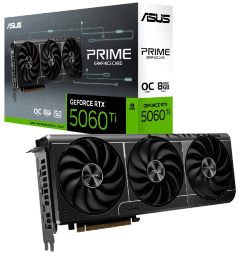 фото Видеокарта ASUS GeForce RTX 5060 TI PRIME (PRIME-RTX5060TI-8G) в Уфе