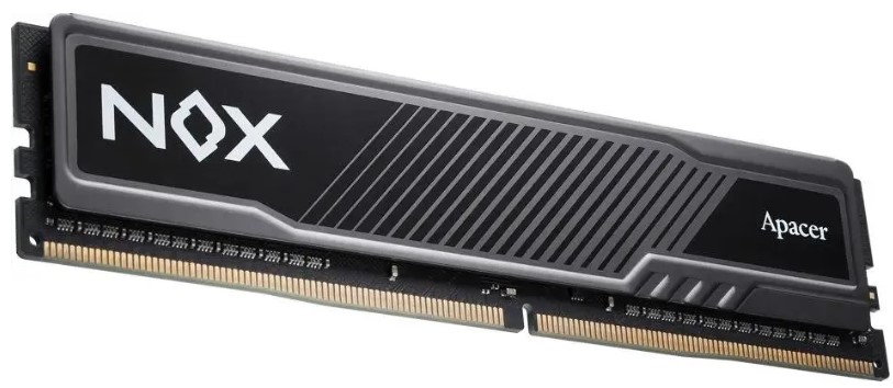

Модуль памяти DDR4 8GB Apacer AH4U08G36C25YMBAA-1 NOX PC4-28800 3600MHz CL18 радиатор 1.35V, AH4U08G36C25YMBAA-1