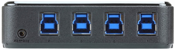 

Коммутатор Aten US3344-AT 4-портовый USB 3.2 Gen1 коммутатор для совместного использования 4-х периферийных устройств, US3344-AT