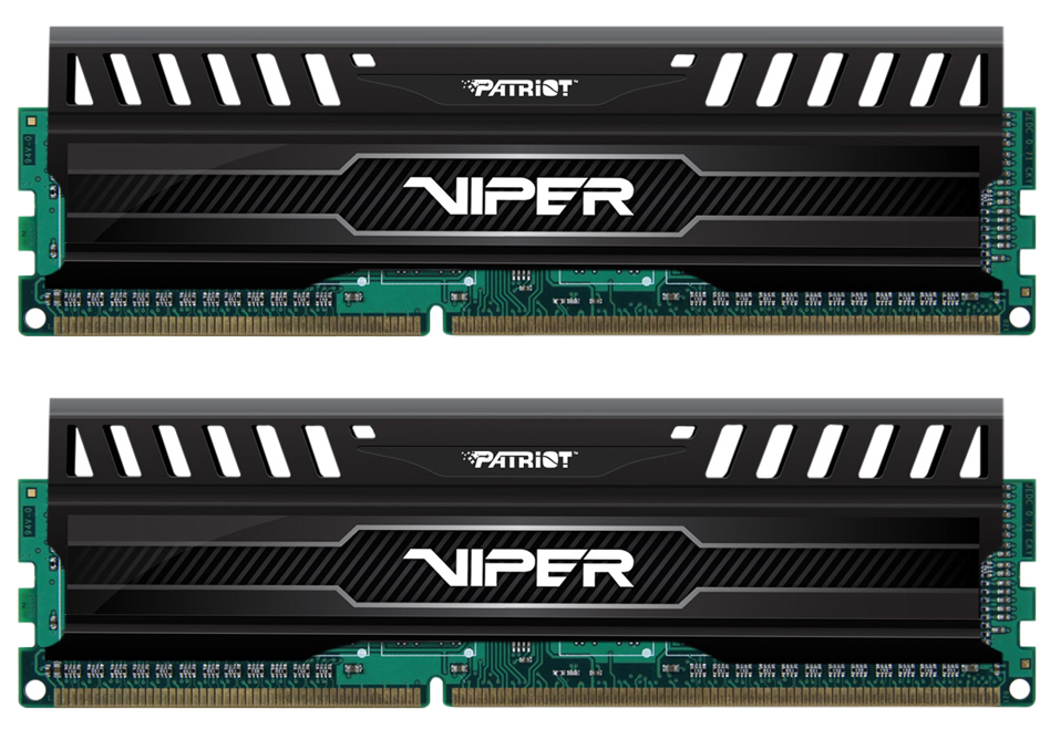 

Модуль памяти DDR3 16GB (2*8GB) Patriot Memory PV316G160C9K Viper 3 PC3-12800 1600MHz CL9 1.5V Радиатор BLACK RTL, PV316G160C9K