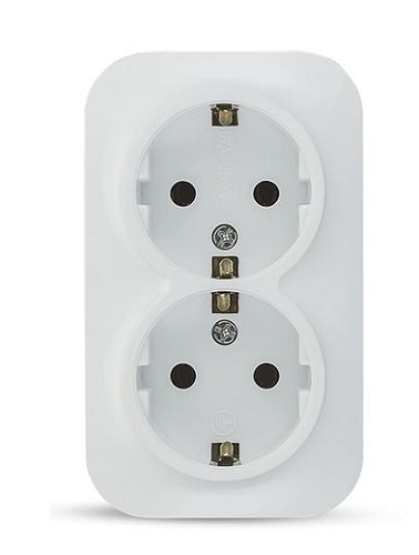 Изображение товара Розетка TOKOV ELECTRIC TKE-FR-R2Z-C01 двухместная для жилых и коммерческих помещений