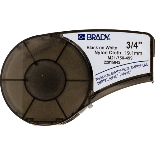 

Лента красящая Brady M21-750-499 brd110895 универсальная для маркировки кабеля, 19.05mm/4.87m, нейлон, черный на белом для BMP21, M21-750-499