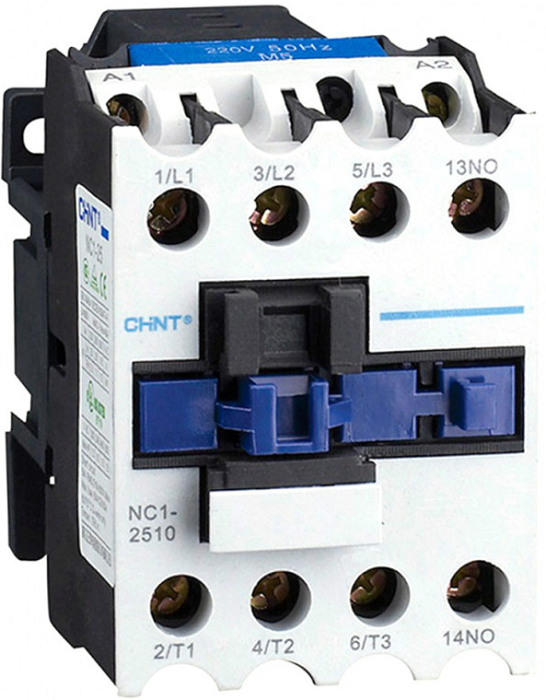 

Контактор CHINT 221358 NC1-1210, 12А, 230В/АС3, 1НО, 50Гц (R), 221358