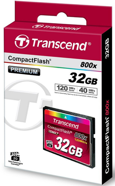 фото Карта памяти CompactFlash 32GB Transcend TS32GCF800 в Нижнем Новгороде