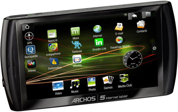 фото Планшет  Archos 5 Internet Tablet 32Gb