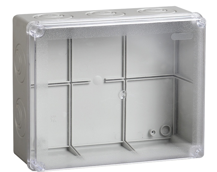 

Коробка распределительная IEK UKO10-240-195-090-K51-44 КМ41275 о/п 240х195х90мм прозр. кр. IP44, UKO10-240-195-090-K51-44