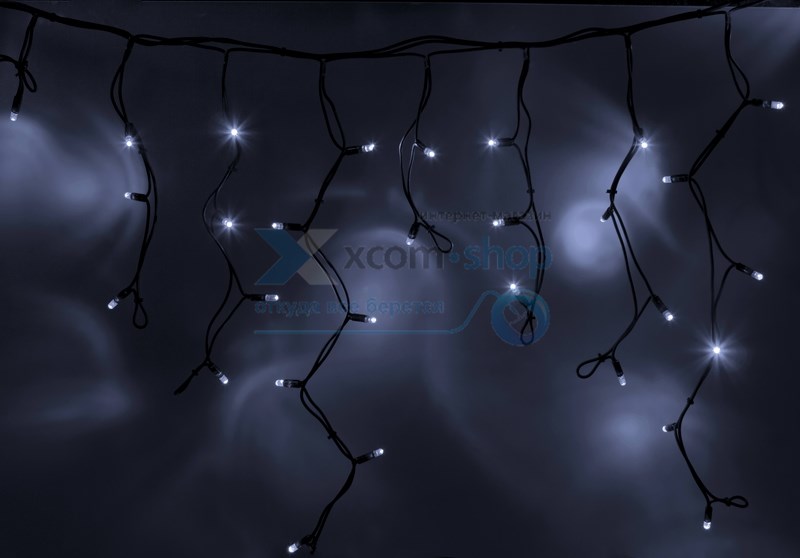 

Гирлянда NEON-NIGHT 255-225 айсикл (бахрома) светодиодный, 4,0 х 0,6 м, черный провод "КАУЧУК", 230 В, диоды белые, 128 LED, 255-225