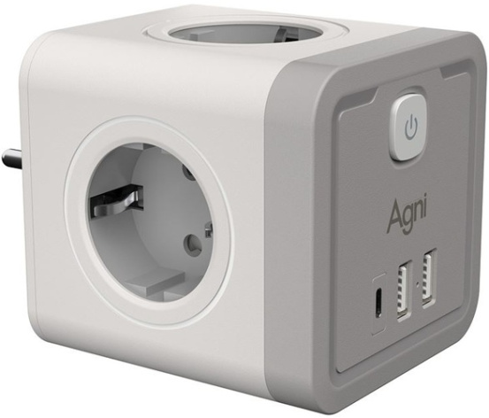 фото Разветвитель AGNI TP-WJ3U4E-C-white