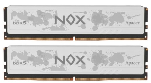 

Модуль памяти DDR5 16GB (2*8GB) Apacer NOX AH5U16G52C52RMWAA-2 5200MHz CL38, NOX