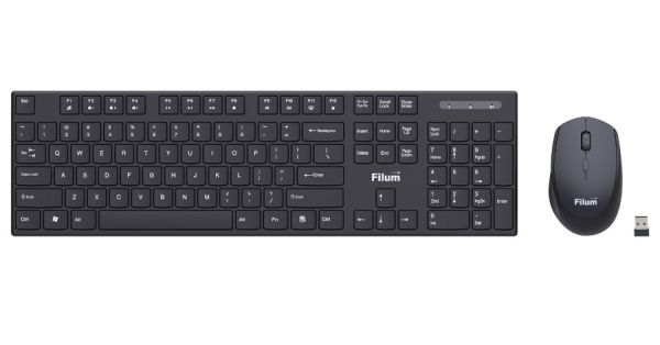 фото Клавиатура и мышь Wireless Filum FL-KTW10-BK в Уфе