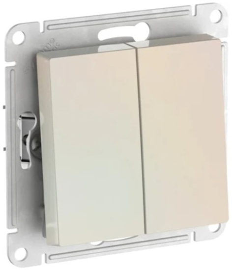 фото Выключатель двухклавишный  Systeme Electric ATN000451S в Казани