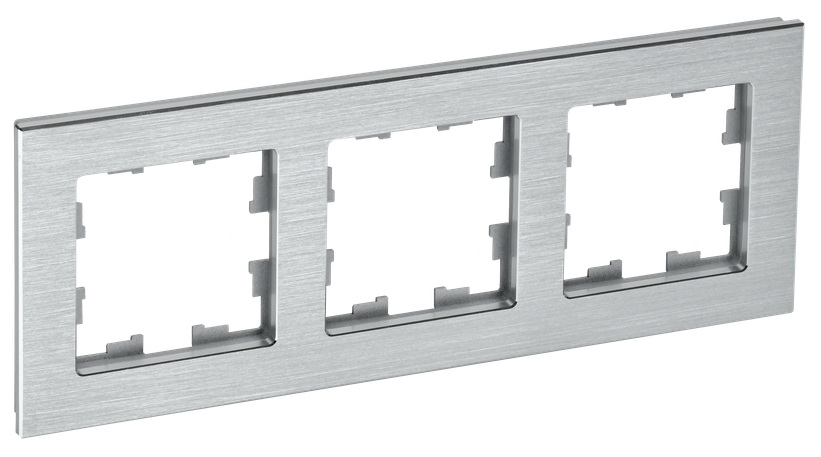 

Рамка тройная IEK BR-M32-M-K47 BRITE РУ-3-1-БрА Металл Алюминевый, BR-M32-M-K47