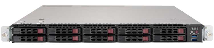 

Серверная платформа 1U Supermicro SYS-1029U-TR4 (2*LGA3647, C621, 24*DDR4 (2933), 10*2.5" HS, 2*M.2, 4*PCIE, 4*Glan, IPMI lan, VGA, 3*USB 3.0, 2*750W), SYS-1029U-TR4