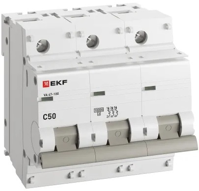 фото Автоматический выключатель  EKF mcb47100-3-50C-pro в Челябинске