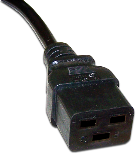 Изображение товара Кабель питания Lanmaster LAN-PP19/SHA-1.0-BK 1 м черный для электропитания