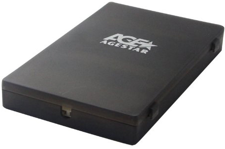 

Внешний корпус для HDD SATA 2.5” AgeStar SUBCP1 для HDD/SSD SATA 6Gb/s 2.5", USB 2.0, силикон, черный, SUBCP1