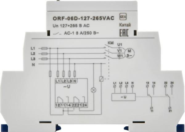 фото Реле контроля фаз ONI ORF-06D-127-265VAC в Воронеже
