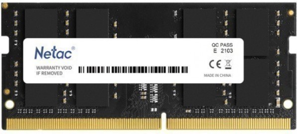 

Модуль памяти SODIMM DDR5 8GB Netac NTBSD5N48SP-08 Basic PC5-38400 4800MHz CL40 1.1V, NTBSD5N48SP-08