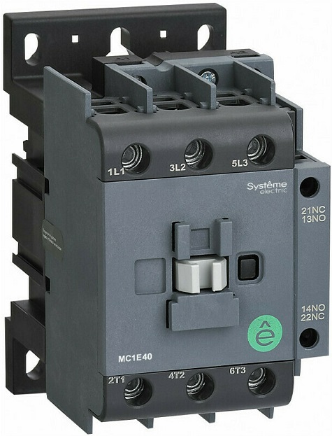 

Контактор Systeme Electric MC1E50Q7 MC1E 3P 50A НО+НЗ 380V/400V 50/60ГЦ (LC1E50Q5), MC1E50Q7