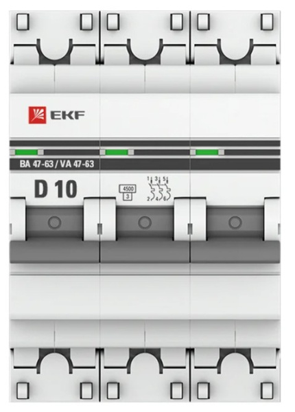 фото Автоматический выключатель  EKF mcb4763-3-10D-pro в Волгограде