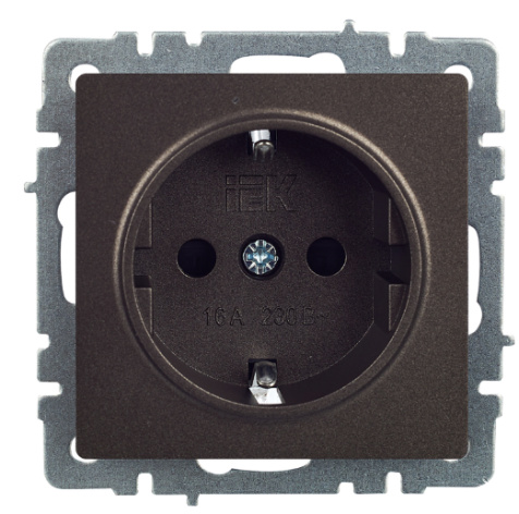 фото Розетка с заземлением  IEK BR-R14-16-K45 в Казани