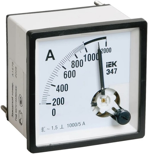 

Амперметр IEK IPA10-6-1500-E Э47 1500/5А кл. точн. 1,5 72х72мм, IPA10-6-1500-E