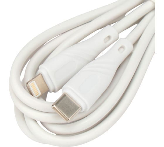 

Кабель интерфейсный USB 2.0 Cablexpert CCB-USB2-CMAPO1-2MW Lightning/Type-C, Classic0.1, 2.1A, 20Вт, быст.зар, медь, 2м, белый,коробка, CCB-USB2-CMAPO1-2MW