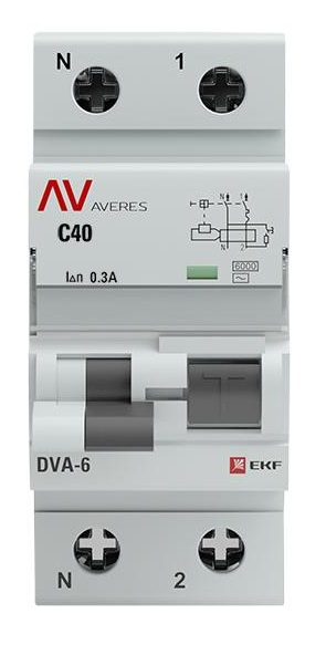 фото Автомат дифференциальный EKF rcbo6-1pn-40C-300-ac-av в Перми