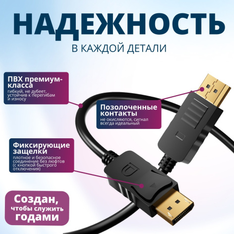 фото Кабель DisplayPort Filum FL-AV-DP4K60HZ-1.8M в Красноярске