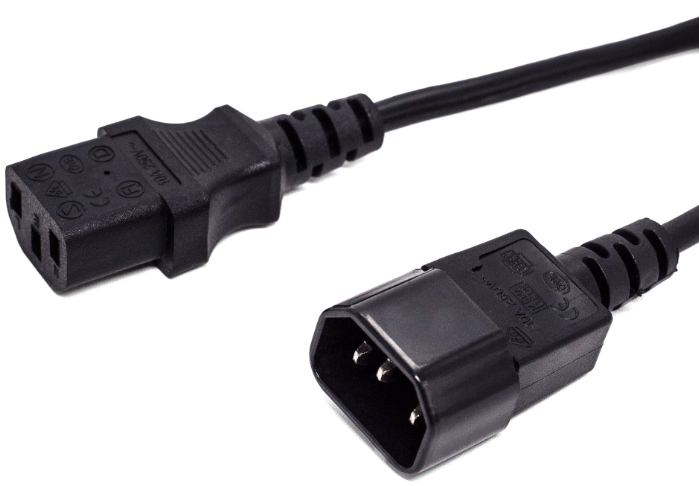 

Кабель питания Filum FL-PC16-C13-C14-5M С13- C14, 3х1 мм², 220В, 10A, чёрный, 5 м., FL-PC16-C13-C14-5M