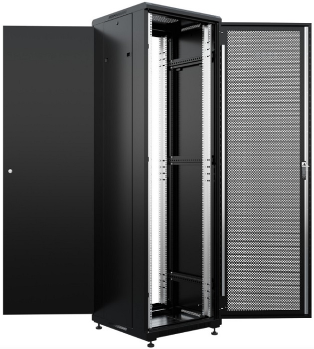 

Шкаф Бастион SKAT TB-22R660PF-B напольный универсальный 22U 600х600мм, дверь перфорированная, SKAT TB-22R660PF-B