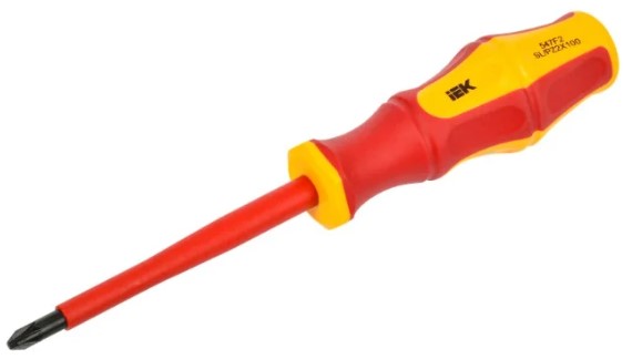 

Отвертка диэлектрическая IEK ARMA2L 3 A2L3-SC30-K3-ZS-20-100 PZ/SL2х100 К3, ARMA2L 3