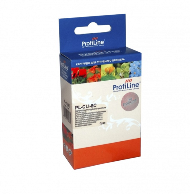 

Картридж струйный ProfiLine PL-CLI-8C-C Картридж PL-CLI-8C для принтеров Canon Pixma iP3300/iP6600D/MP950 с чипом Cyan водн ProfiLine, PL-CLI-8C-C