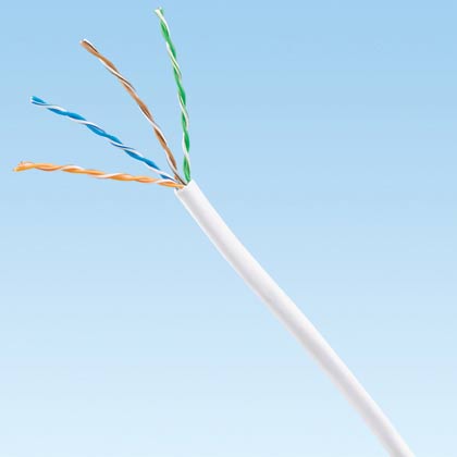 

Кабель витая пара U/UTP 5e кат. 4 пары Panduit PUL5504WH-EY 24AWG(0.51 мм), медь, одножильный (solid), внутренний, LSZH, белый, уп/305м ''Pan-Net'', PUL5504WH-EY