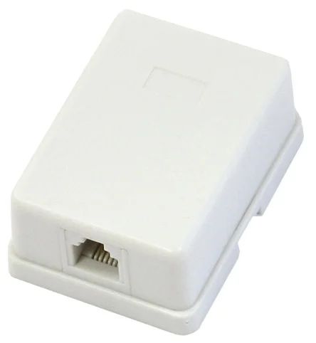 

Розетка Rexant 03-0001 1 гн. RJ-11(6P-4C), внешняя (50 шт/уп), 03-0001