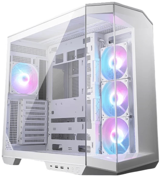 

Корпус ATX MSI MAG Pano 100R PZ WHITE 306-7G26W22-HH9 без БП, боковая панель из закалённого стекла, 2*USB 3.2, USB Type-C, MAG Pano 100R PZ WHITE